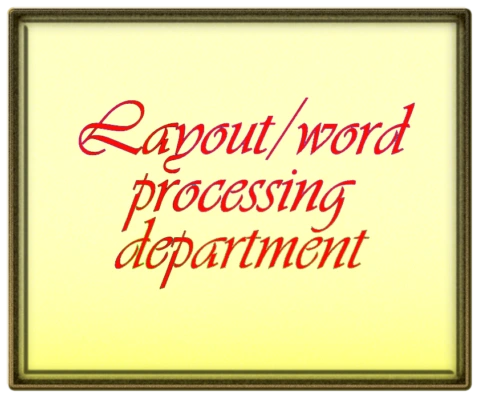 Layout-word processing-department-form-picture